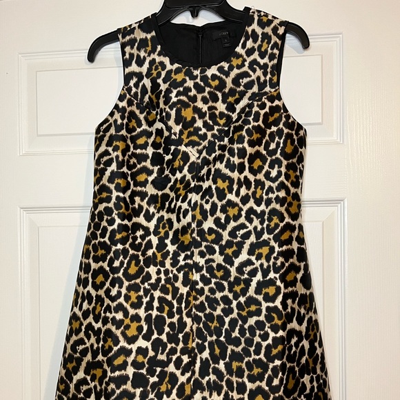 J.Crew Leopard Print Sleeveless Dress Size 2. - Picture 5 of 10